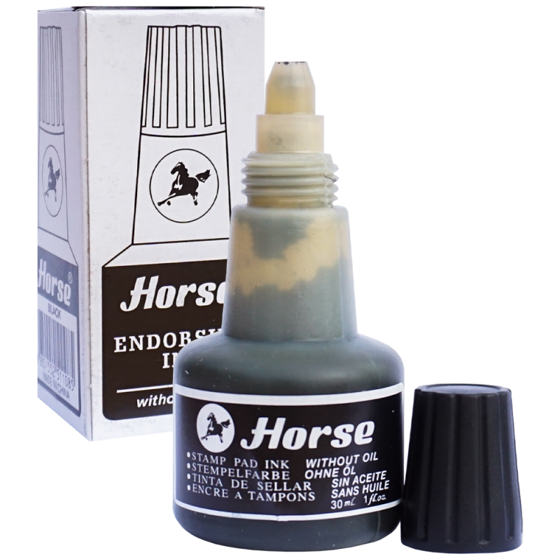 Tuș pentru ștampilă Horse, 30 ml, negru